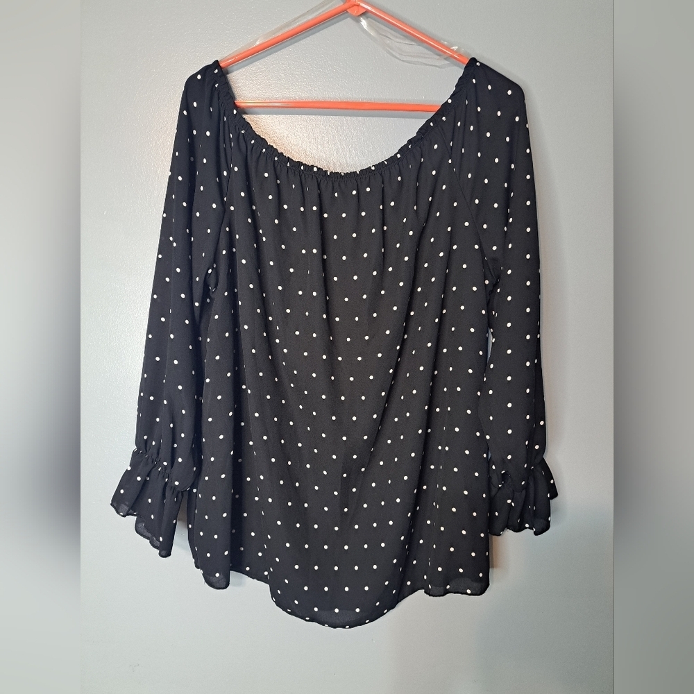 🌈White Birch, Size XL, black with poka-dots - Picture 5 of 7
